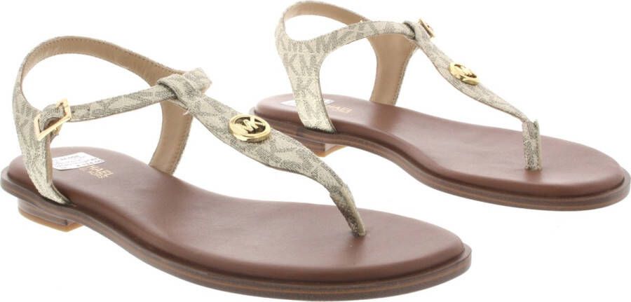 Michael Kors Dames Sandalen Mallory Thong Pale Gold Goud