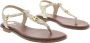 Michael Kors Dames Sandalen Mallory Thong Pale Gold Goud - Thumbnail 8