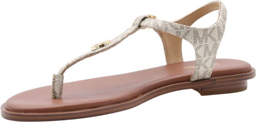 Michael Kors Dames Sandalen Mallory Thong Pale Gold Goud