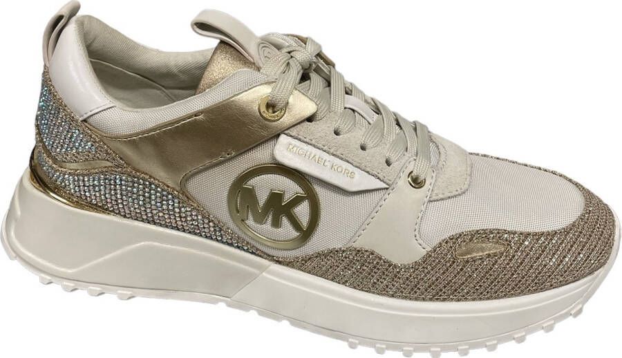 Michael Kors Dames Sneakers Theo Trainer Pale Gold Goud