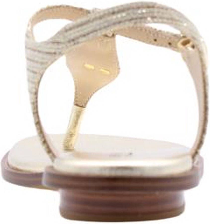 MICHAEL KORS Sandalen Dames Mallory Thong Maat: 40 Materiaal: Leer Kleur: Goud - Foto 14