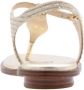MICHAEL KORS Sandalen Dames Mallory Thong Maat: 40 Materiaal: Leer Kleur: Goud - Thumbnail 14