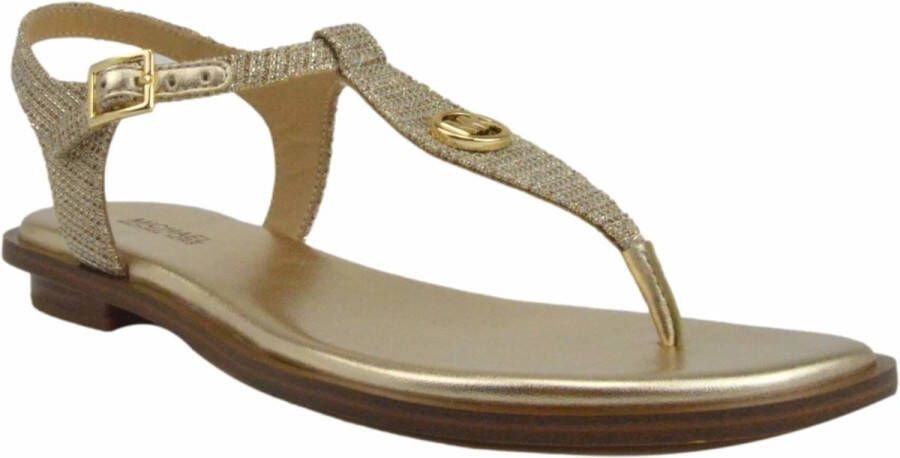 MICHAEL KORS Sandalen Dames Mallory Thong Maat: 40 Materiaal: Leer Kleur: Goud - Foto 15