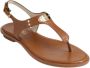 Michael Kors MK Plate Thong Dames Sandalen Luggage - Thumbnail 4