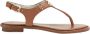 Michael Kors MK Plate Thong Dames Sandalen Luggage - Thumbnail 5