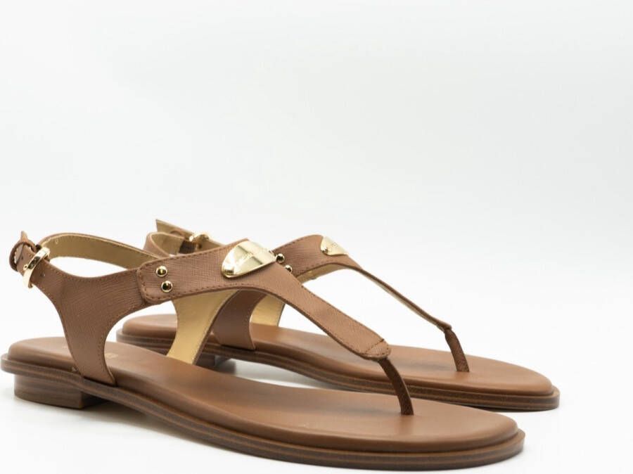 Michael Kors MK Plate Thong Dames Sandalen Luggage