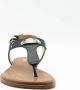 Michael Kors MK Plate Thong Dames Sandalen Zwart - Thumbnail 3