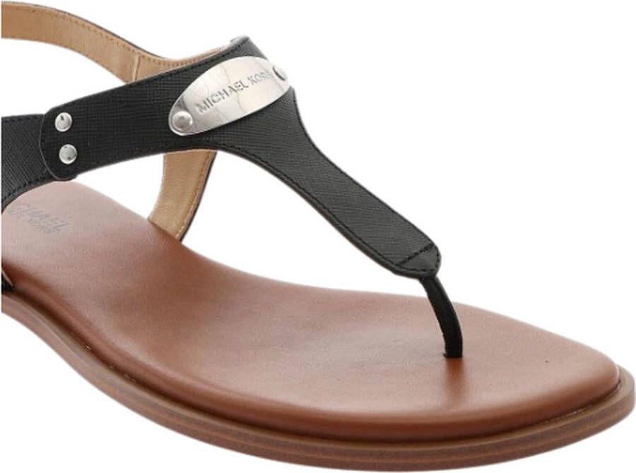 Michael Kors MK Plate Thong Dames Sandalen Zwart