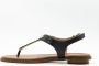 Michael Kors MK Plate Thong Dames Sandalen Zwart - Thumbnail 5