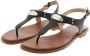 Michael Kors MK Plate Thong Dames Sandalen Zwart - Thumbnail 9