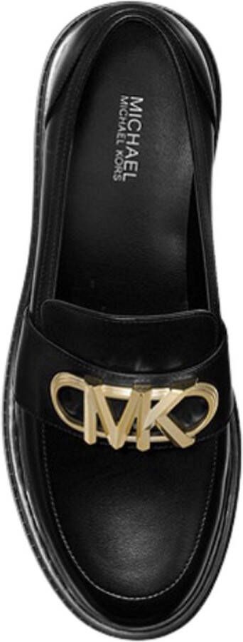Michael Kors Zwarte leren loafers met metalen details Black Dames - Foto 5