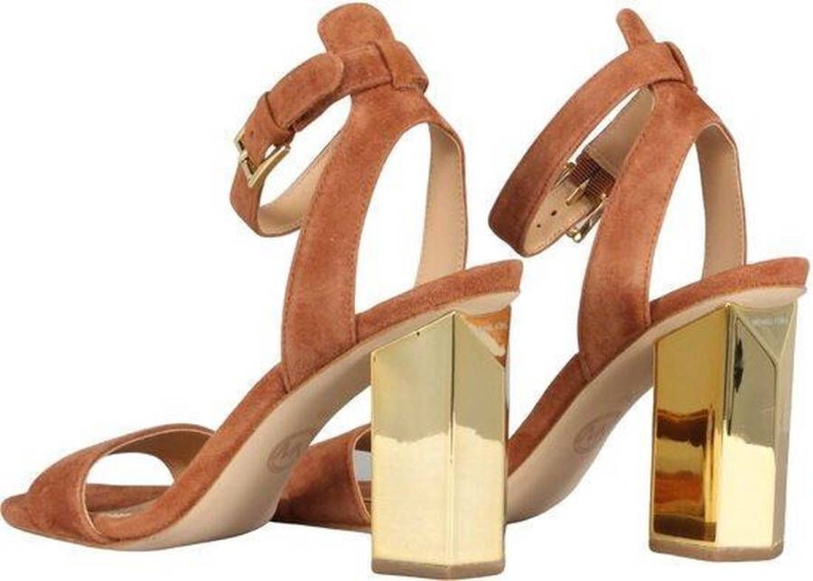 Michael Kors Petra Ankle Strap Dames Sandalen Luggage - Foto 4