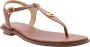 Michael Kors Plate Thong Dames Sandalen Bruin - Thumbnail 14