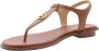 Michael Kors Plate Thong Dames Sandalen Bruin - Thumbnail 15