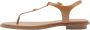 Michael Kors Plate Thong Dames Sandalen Bruin - Thumbnail 6