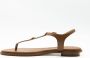 Michael Kors Plate Thong Dames Sandalen Bruin - Thumbnail 11