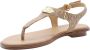 Michael Kors Stijlvolle Platte Sandalen voor Vrouwen Beige Dames - Thumbnail 9