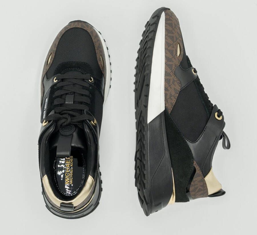 Michael Kors Theo Classic Logo Print Low top Sneakers Zwart Dames - Foto 6