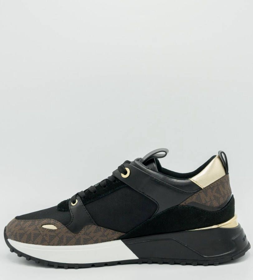 Michael Kors Theo Classic Logo Print Low top Sneakers Zwart Dames - Foto 9