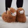 MikaMax Alpaca Sloffen Lama Sloffen Dieren Pantoffels Super Zacht One Size Fits All (36 t m 41) - Thumbnail 4