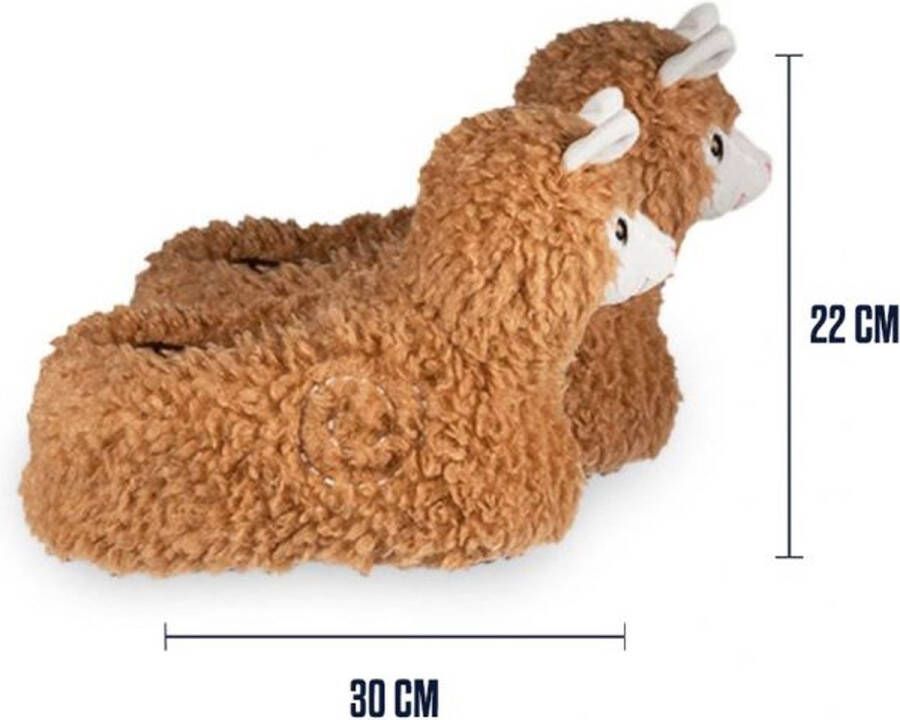 MikaMax Alpaca Sloffen Lama Sloffen Dieren Pantoffels Super Zacht One Size Fits All (36 t m 41)