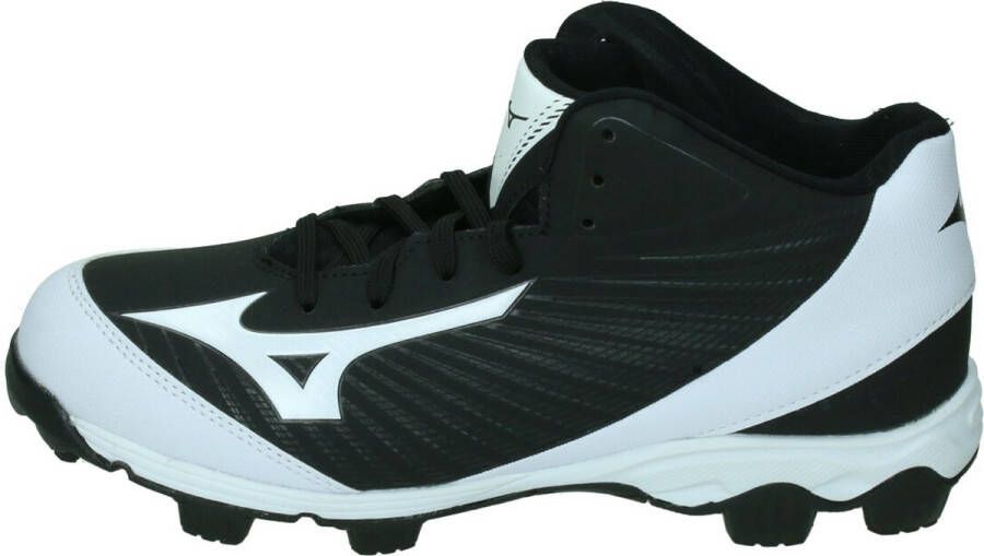 Mizuno Franchise 9 Mid Sportschoenen Korfbal Gras zwart wit