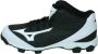 Mizuno Franchise 9 Mid Sportschoenen Korfbal Gras zwart wit - Thumbnail 11