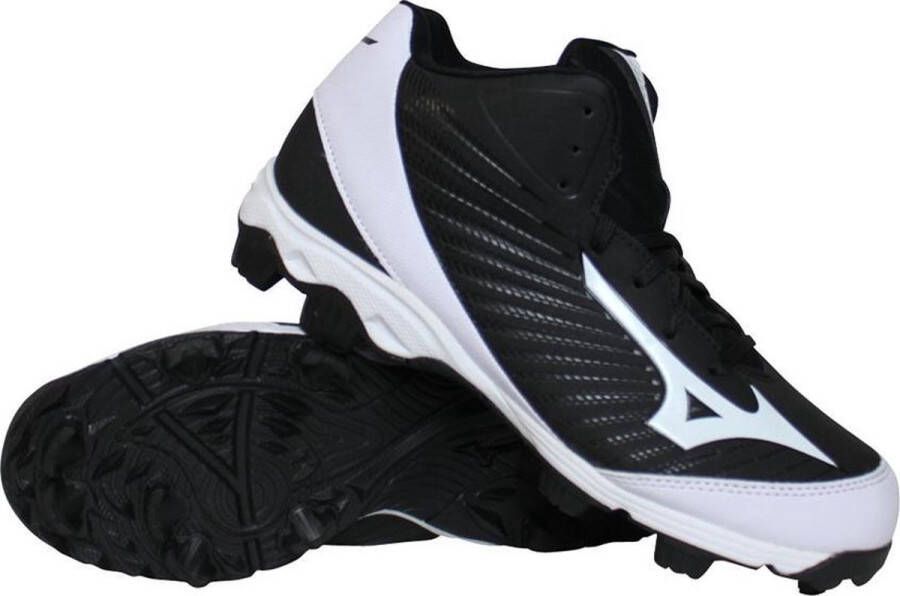 Mizuno Franchise 9 Mid Sportschoenen Korfbal Gras zwart wit