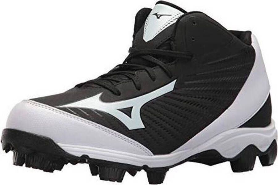 Mizuno Franchise 9 Mid Sportschoenen Korfbal Gras zwart wit