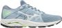 Mizuno Wave Equate 6 Hardloopschoenen Subdued Blue White Neo Lime Dames - Thumbnail 6