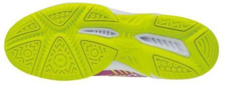 Mizuno Wave Exceed Star Jr 2 CC paars geel tennisschoenen kids (61GC186167) - Foto 2