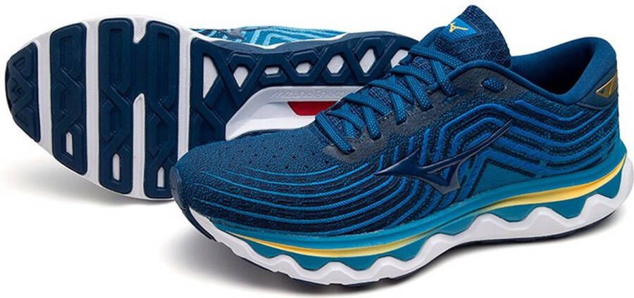 Mizuno Wave Horizon 6 Hardloopschoenen Estate Blue Estate Blue Frenblue Heren