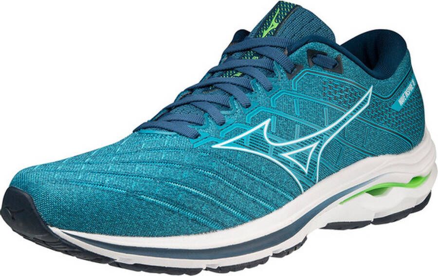 Mizuno Wave Inspire 18 Heren Sportschoenen Hardlopen Weg blauw wit