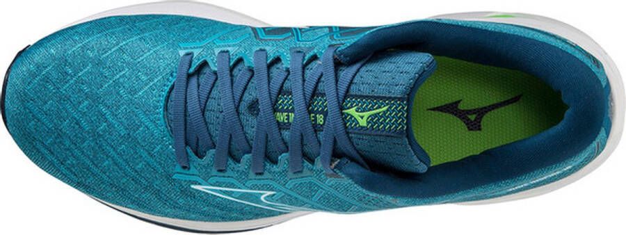 Mizuno Wave Inspire 18 Heren Sportschoenen Hardlopen Weg blauw wit - Foto 5