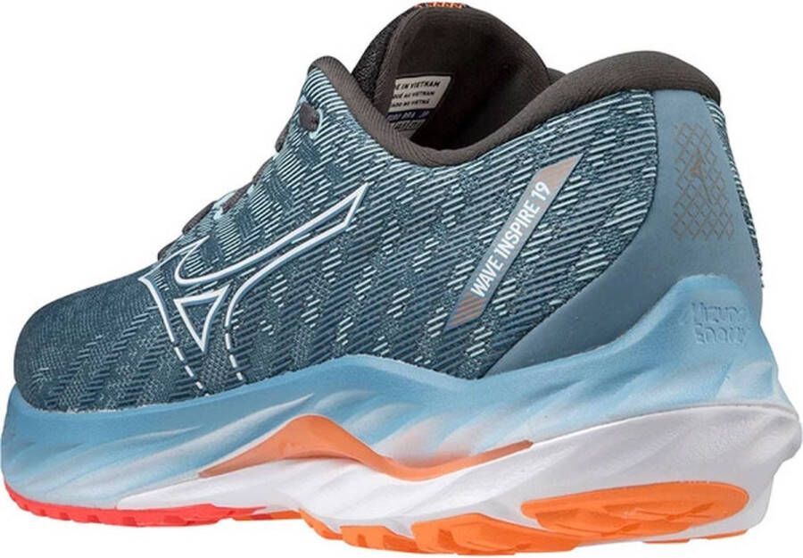 Mizuno Wave Inspire 19 J1GC234401 Mannen Blauw Hardloopschoenen - Foto 6