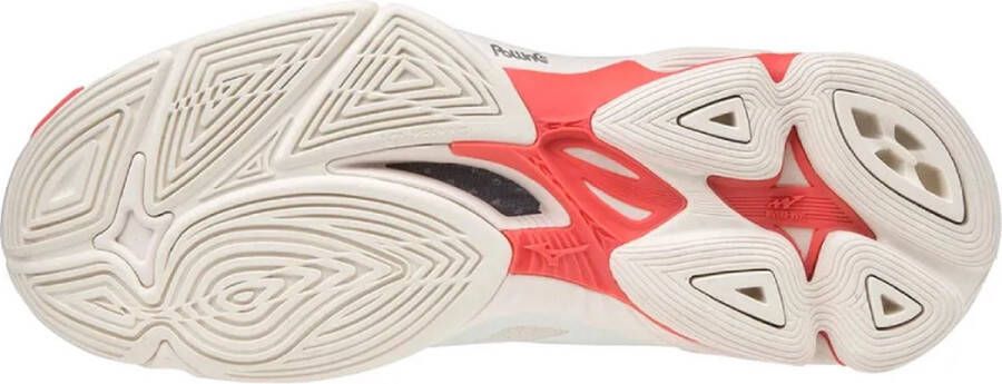 Mizuno Wave Lightning Z6 Dames Sportschoenen wit roze