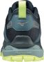 Mizuno Wave Mujin 8 Trailrunningschoenen Heren Tapestry Misty Blue Neo Lime - Thumbnail 11