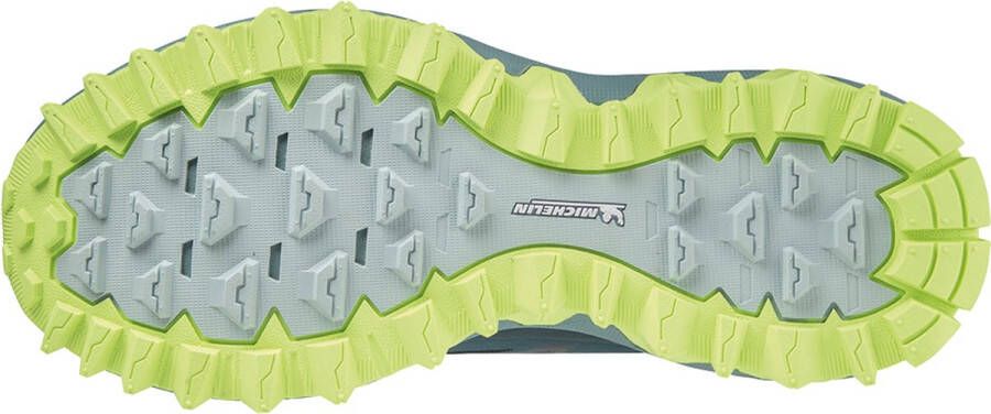 Mizuno Wave Mujin 8 Trailrunningschoenen Heren Tapestry Misty Blue Neo Lime - Foto 8