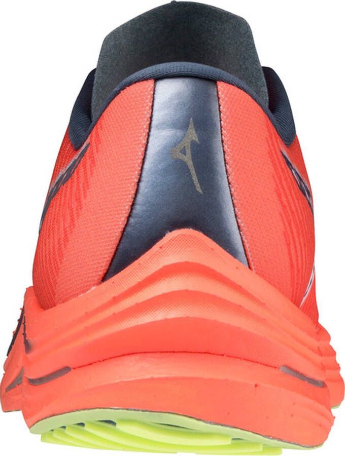Mizuno Wave Rebellion Dames Sportschoenen Hardlopen Weg rood zilver - Foto 3
