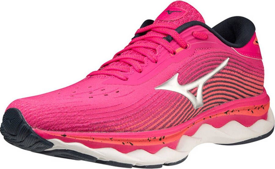 Mizuno Wave Sky 5 Hardloopschoenen Roze Vrouw