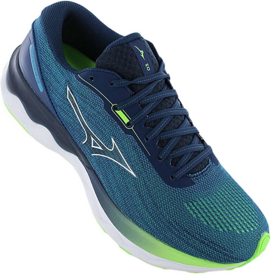 Mizuno Wave Skyrise 3 Heren Hardloopschoenen Trainingsschoenen Running Schoenen Blauw J1G