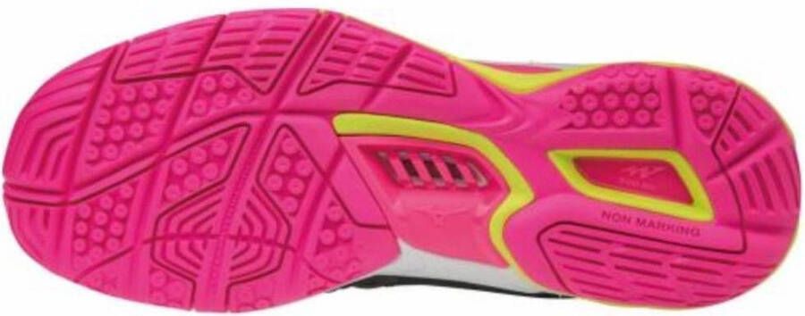 Mizuno Wave Stealth 4 Dames Zwart Roze