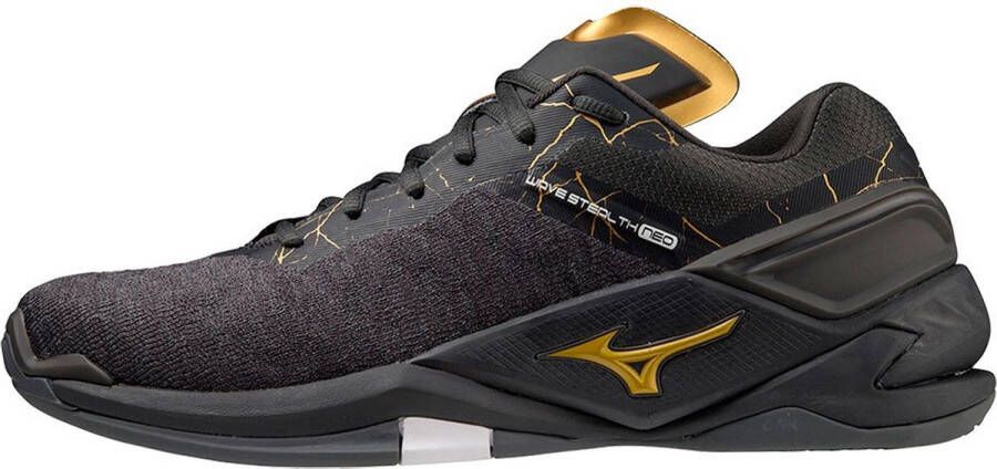 Mizuno Wave Stealth Neo Schoenen Blackoyster Mpgold Irongat Heren