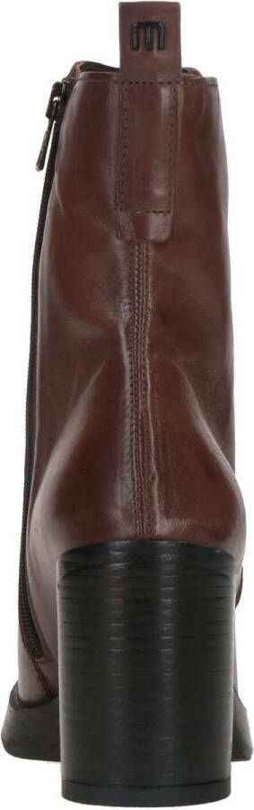 Mjus Enkellaarsje Vrouwen Bruin Cognac