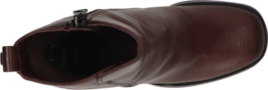 Mjus Enkellaarsje Vrouwen Bruin Cognac