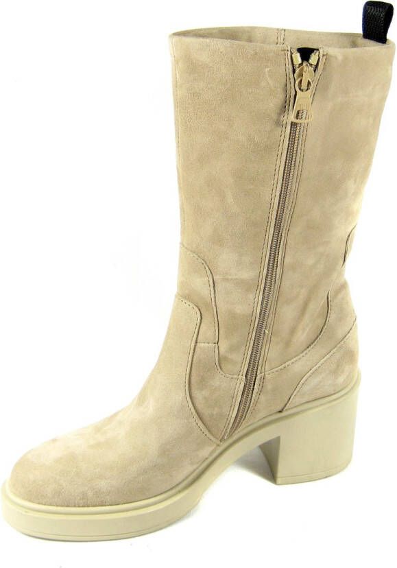 Mjus Enkellaarsjes Hak Enkellaarsjes Hak Beige
