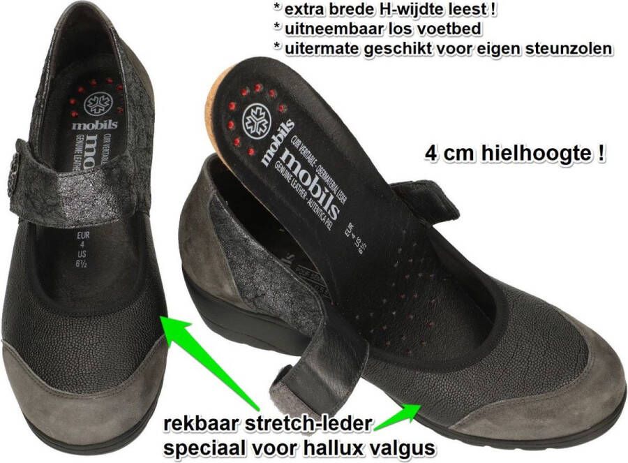 Mobils Ergonomic Mobils Ergonomi Dames zwart ballerina's & mocassins