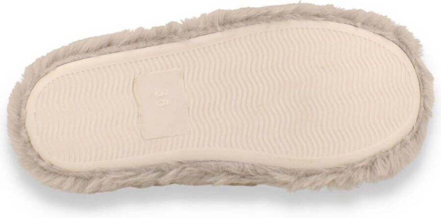 Mode-Mania Dames Pantoffel Grau