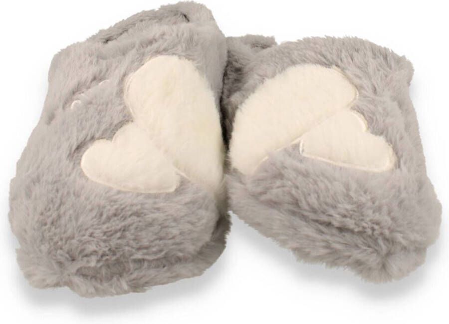 Mode-Mania Dames Pantoffel Grau