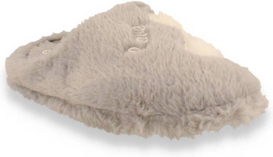 Mode-Mania Dames Pantoffel Grau